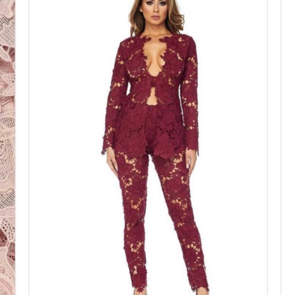 Rose sexy pant suit